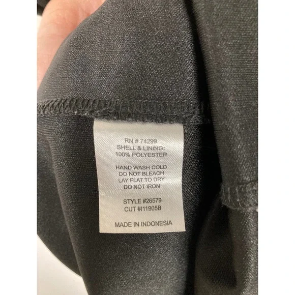 Cocktail Sweet Storm Women M Black Beaded Empire Waist Chiffon Dress 26579 - Picture 8 of 9